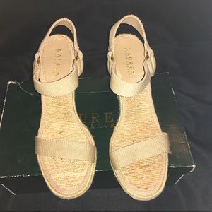 ‼️NEW‼️ RAPLH LAUREN ESPADRILLE WEDGES SIZE 10